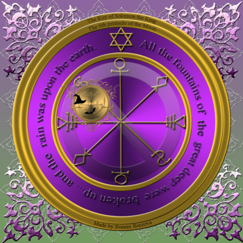 The 6th pentacle of the Moon